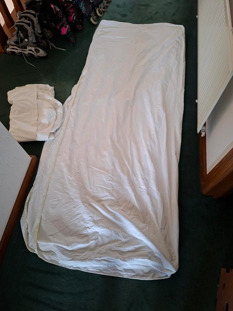 2x anti allergische matrashoes matras hoes 80 x 200 cm sana, Huis en Inrichting, Slaapkamer | Beddengoed, Zo goed als nieuw, Eenpersoons