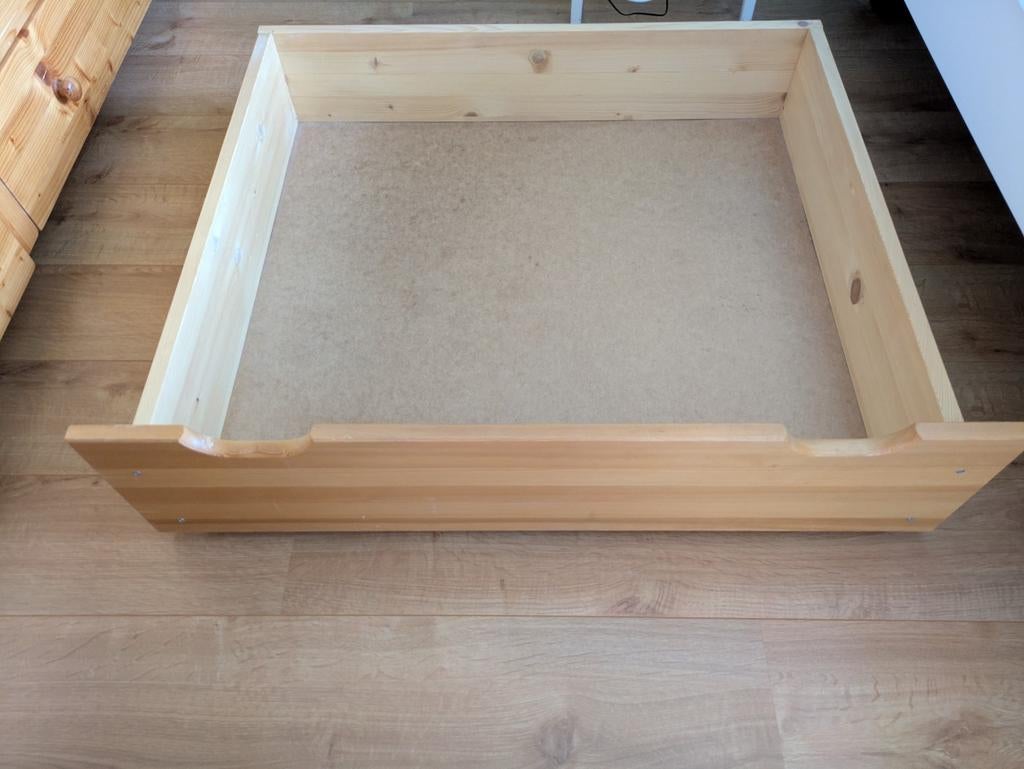 Bed laden, Ophalen, Eenpersoons, Wit, Hout