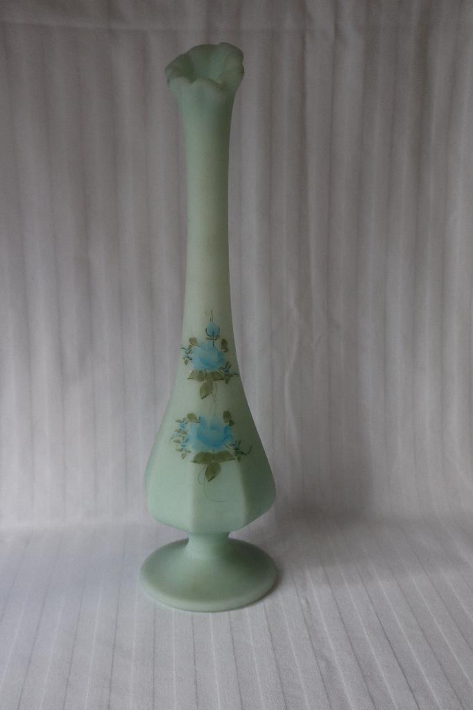 Vintage Fenton glas soliflore vaas, Antiek en Kunst, Ophalen of Verzenden