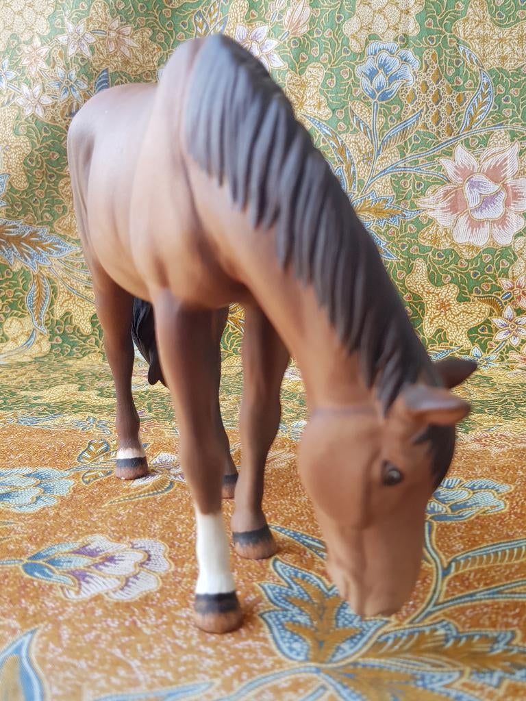 Mooi vintage Beswick beeld uit Engeland van een paard., Antiek en Kunst, Antiek | Porselein, Ophalen of Verzenden