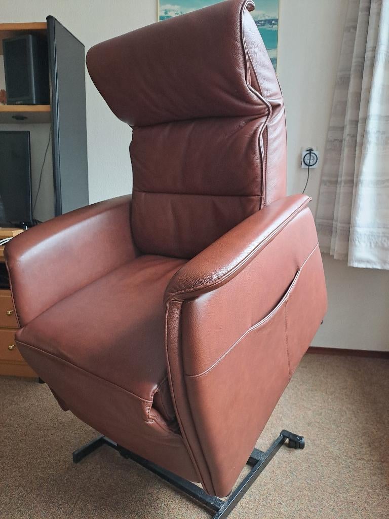 Staopstoel, Huis en Inrichting, Fauteuils, Ophalen, Zo goed als nieuw, 75 tot 100 cm, Leer