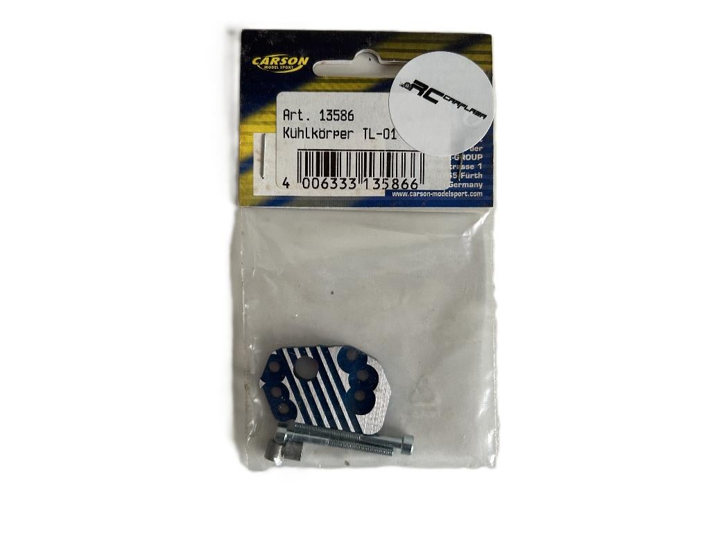 Tamiya / Carson alu Motorkoelplaat TL01 1/10 13586, Elektro, Nieuw, Ophalen of Verzenden, Schaal 1:10