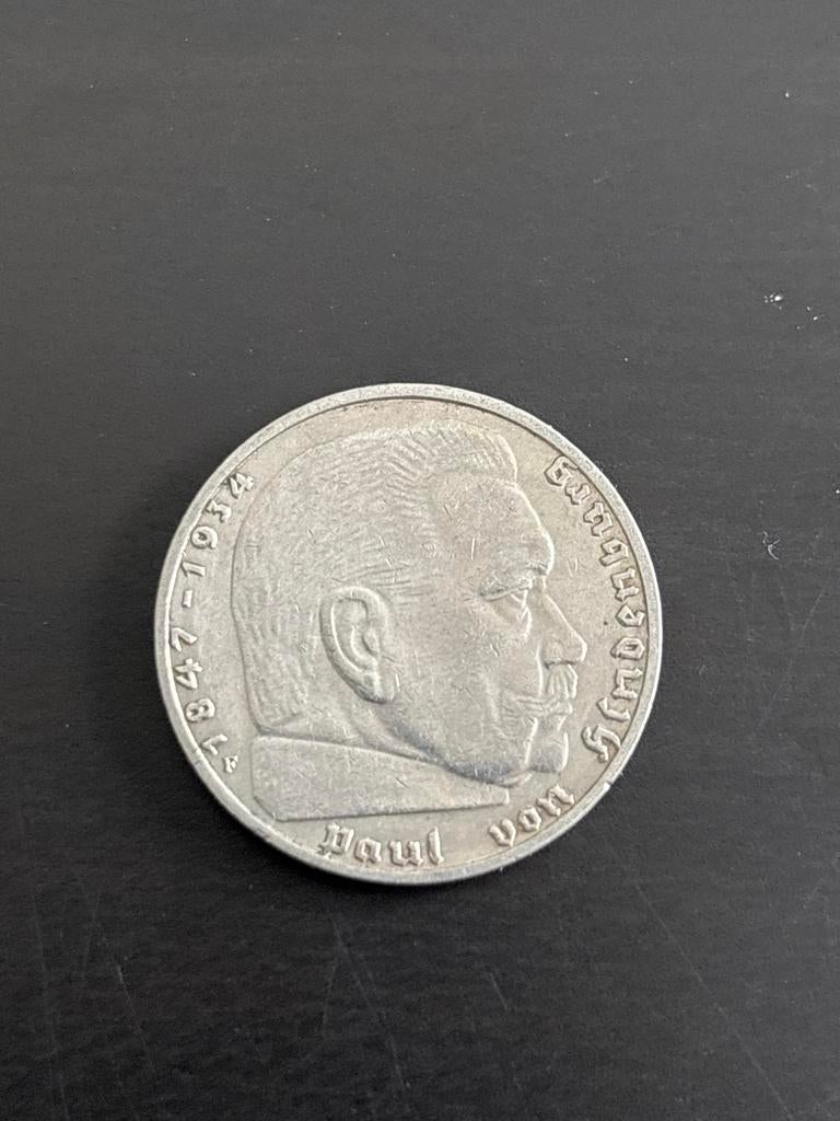 2 Reichsmark munt 1937 F, Postzegels en Munten, Munten | Europa | Niet-Euromunten, Ophalen of Verzenden, Duitsland, Losse munt