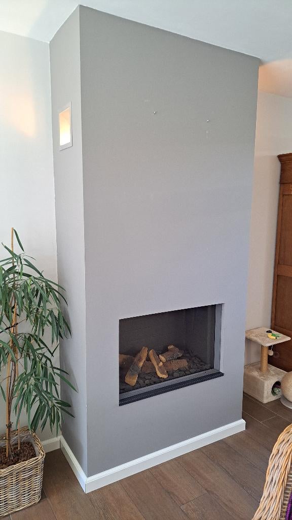 Inbouw gashaard Dru Apollo 80 compleet met wanden, Ophalen, Zo goed als nieuw, Inbouwhaard, Gashaard