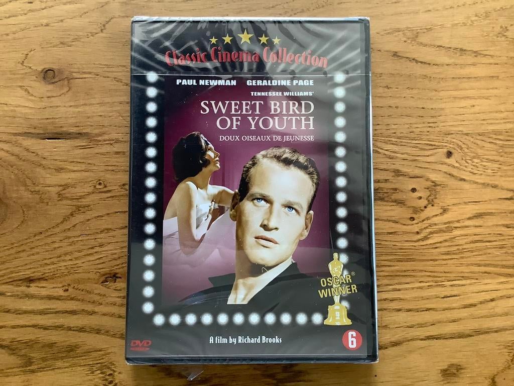 12) Sweet bird of Youth, Paul Newman, Geraldine Page in seal, Alle leeftijden, Ophalen of Verzenden, Zo goed als nieuw, Actie en Avontuur