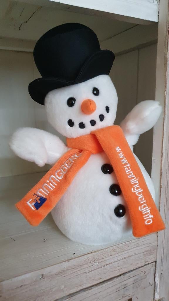 Sneeuwpop knuffel., Kinderen en Baby's, Ophalen of Verzenden, Zo goed als nieuw, Overige typen