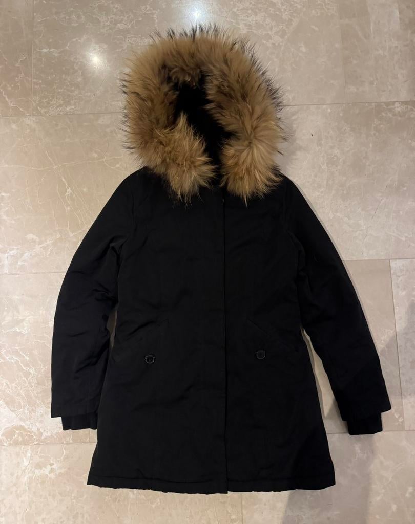 Attentif jas, Kleding | Dames, Jassen | Winter, Zo goed als nieuw, Maat 36 (S), Zwart, Ophalen of Verzenden