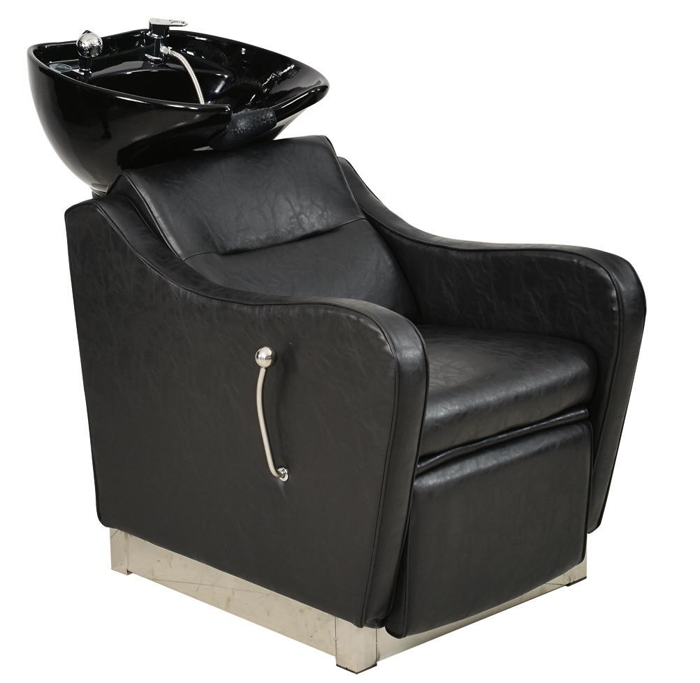 Wasunit zwart voetsteun kapper kapsalon black wash hairwash, Huis en Inrichting, Woonaccessoires | Overige, Nieuw, Overige materialen