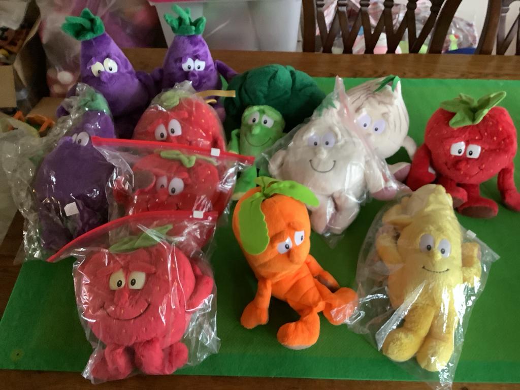 Goodness Gang knuffels (groenten/fruit) - Steun KIKA!, Ophalen of Verzenden, Zo goed als nieuw, Overige typen