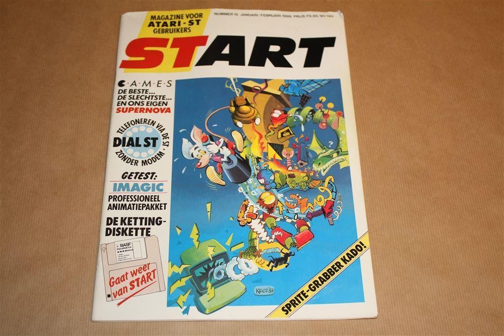 STart - Magazine voor Atari-ST gebruikers - 1989 !!, Computers en Software, Vintage Computers, Ophalen of Verzenden