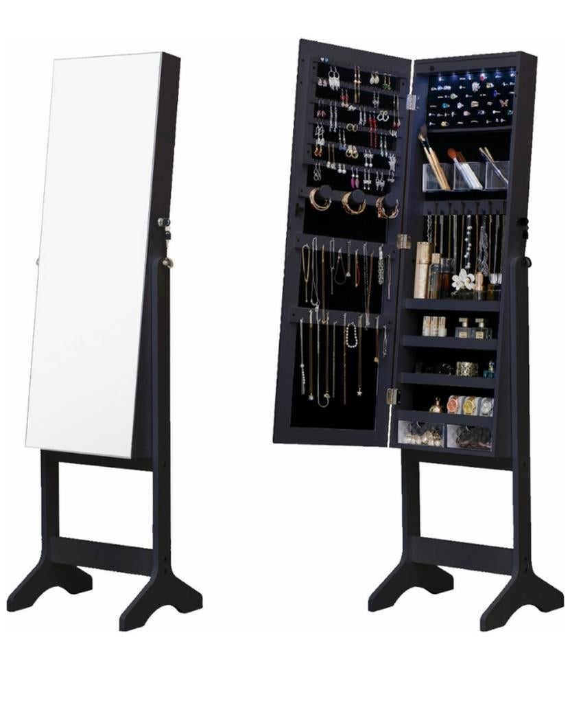 Sieradenkast met spiegel – zo goed als nieuw!, Antiek en Kunst, Ophalen