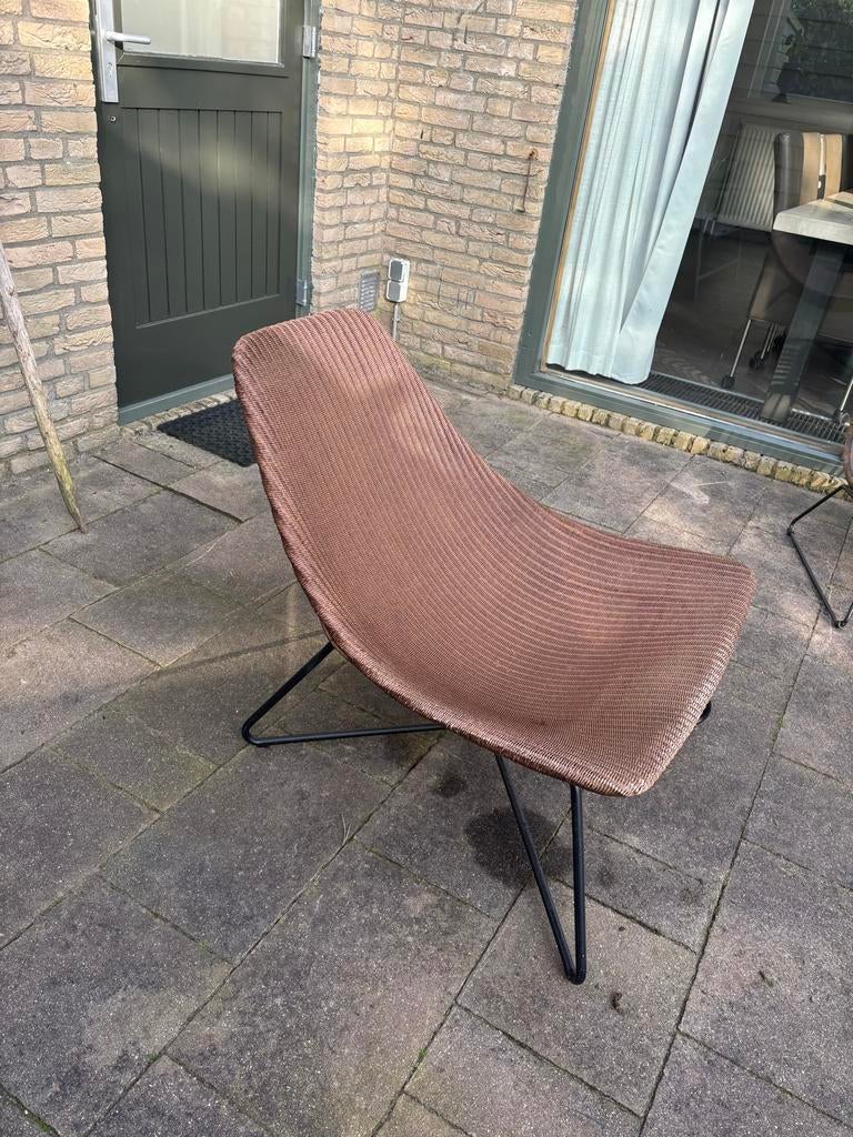 Comfortabele rotan lounge stoel - Bruin, Huis en Inrichting, Stoelen, Gebruikt, Bruin, Riet of Rotan, Ophalen of Verzenden