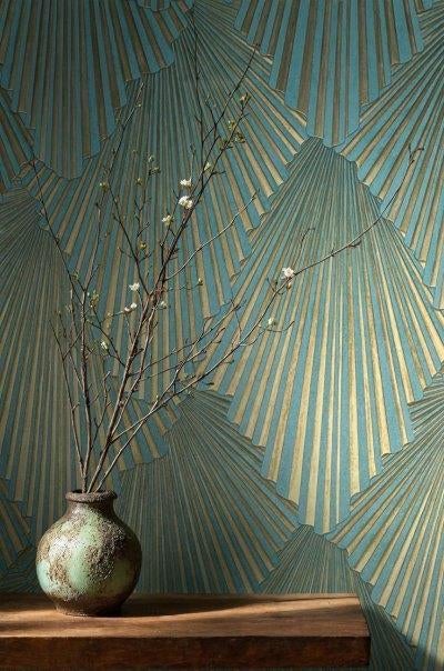 Hookedonwalls behang Orfeo/Odeon/Opera, Verzenden, 75 m² of meer, Blauw