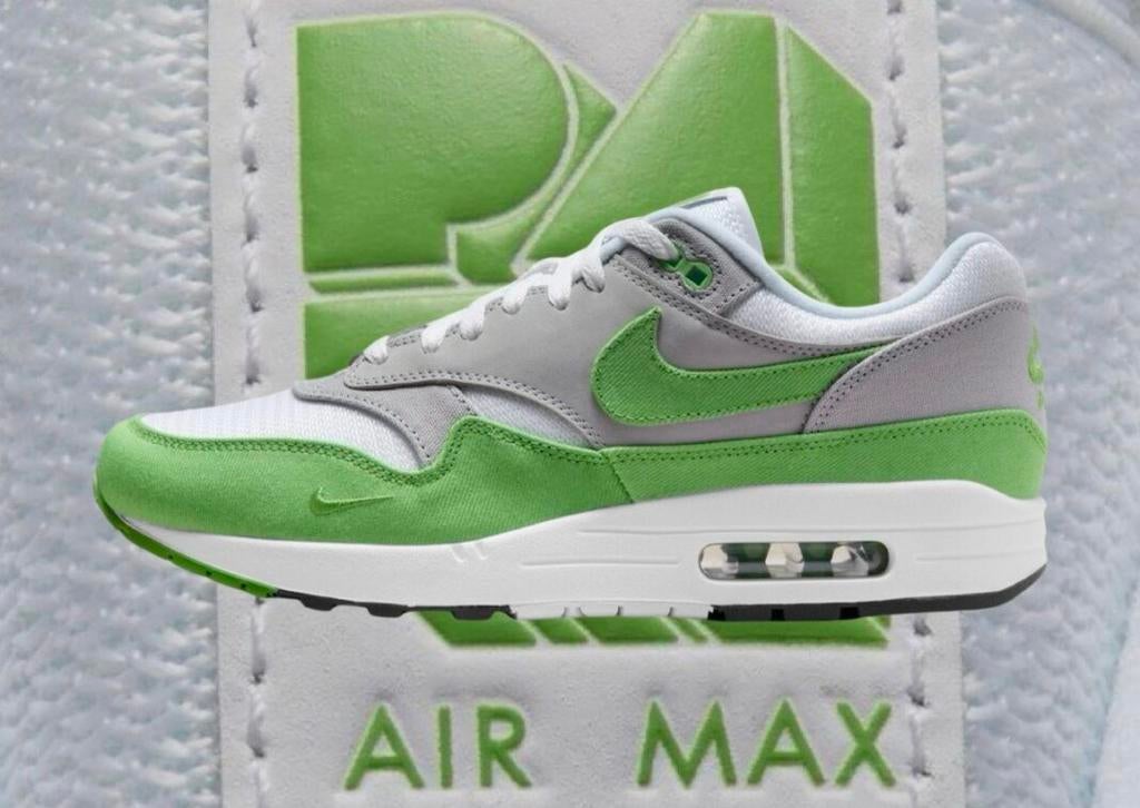 Nike Air Max 1 Patta Chlorophyll 44,5 nieuw (parra woei og, Nike air max, Wit, Nieuw, Ophalen of Verzenden