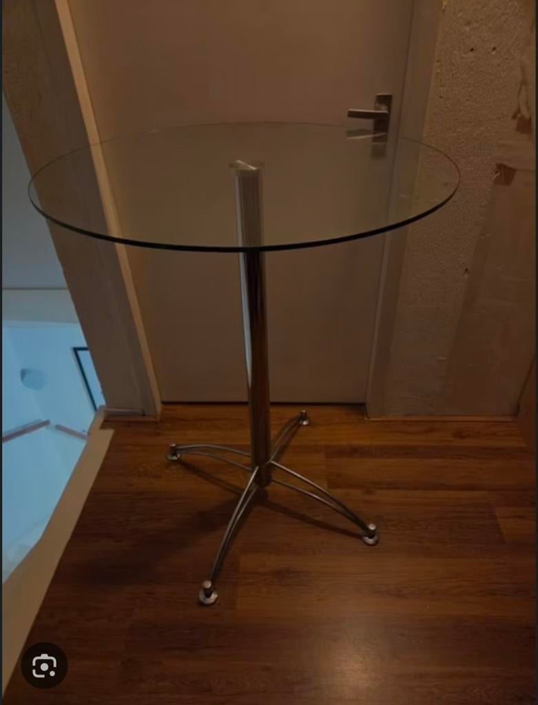 Luxe glazen statafel, Ophalen of Verzenden