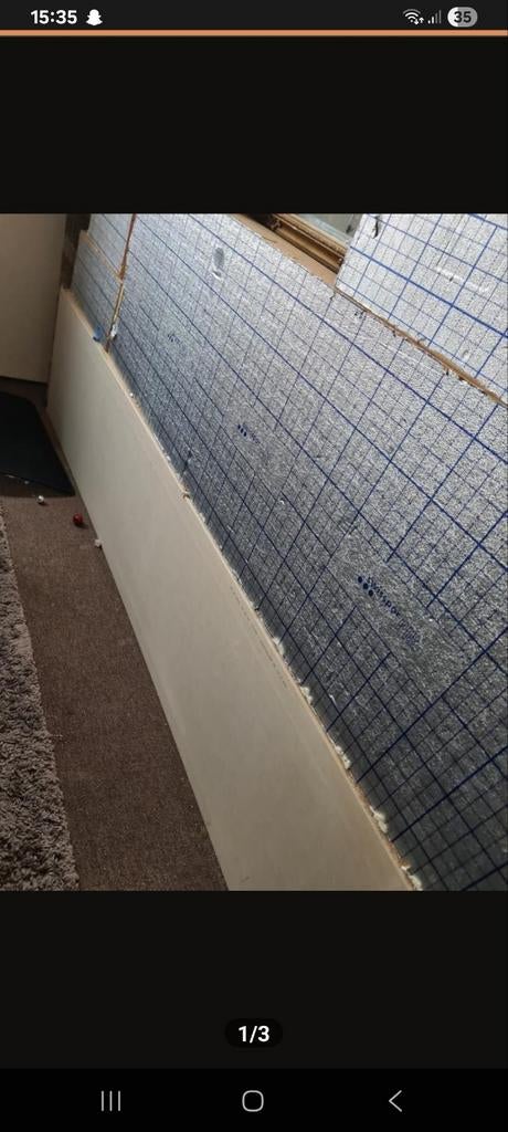 Pir isolatie dak of voorzetwand met gips, Ophalen of Verzenden, Hardschuim (Pir), 8 tot 12 cm, 15 m² of meer