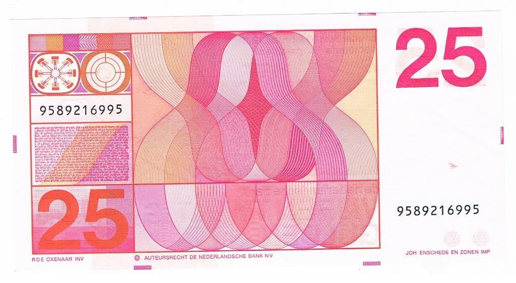 25 gulden 10 februari 1971 Sweelinck UNC min, Postzegels en Munten, Bankbiljetten | Nederland, Ophalen of Verzenden, 25 gulden
