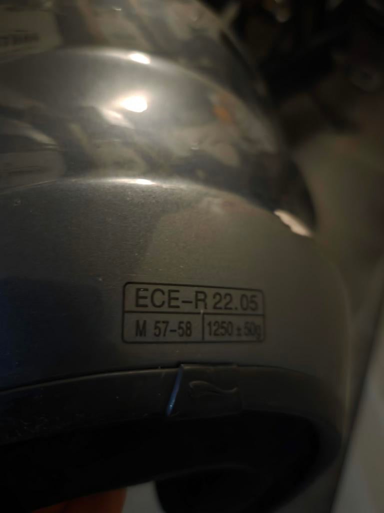 Grijze brommerhelm maat M, Ophalen