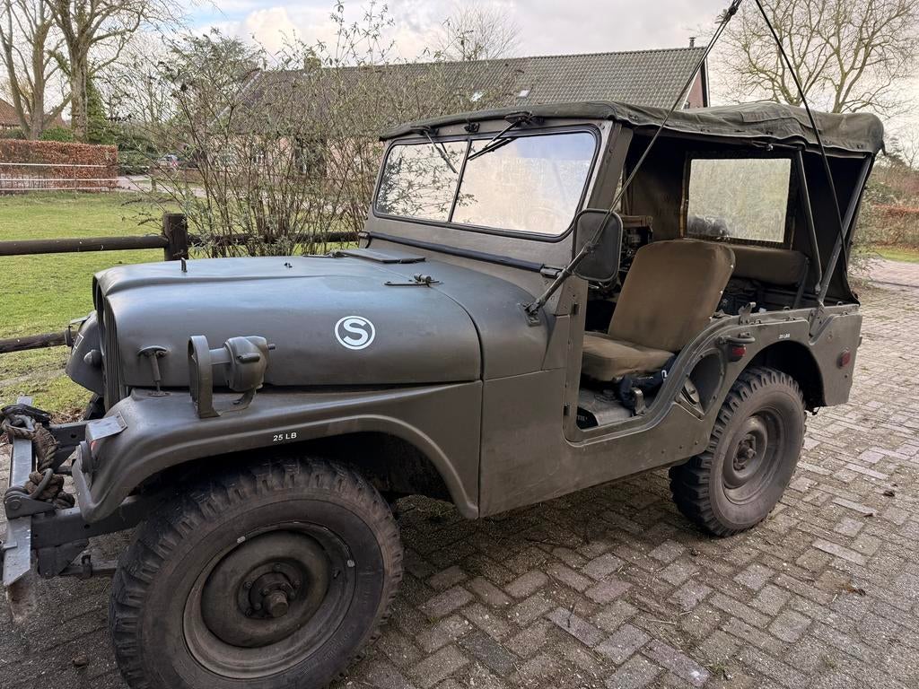 NEKAF Willys M38A1 Jeep 1955, Auto's, Jeep, Stof, Beige, 4 cilinders