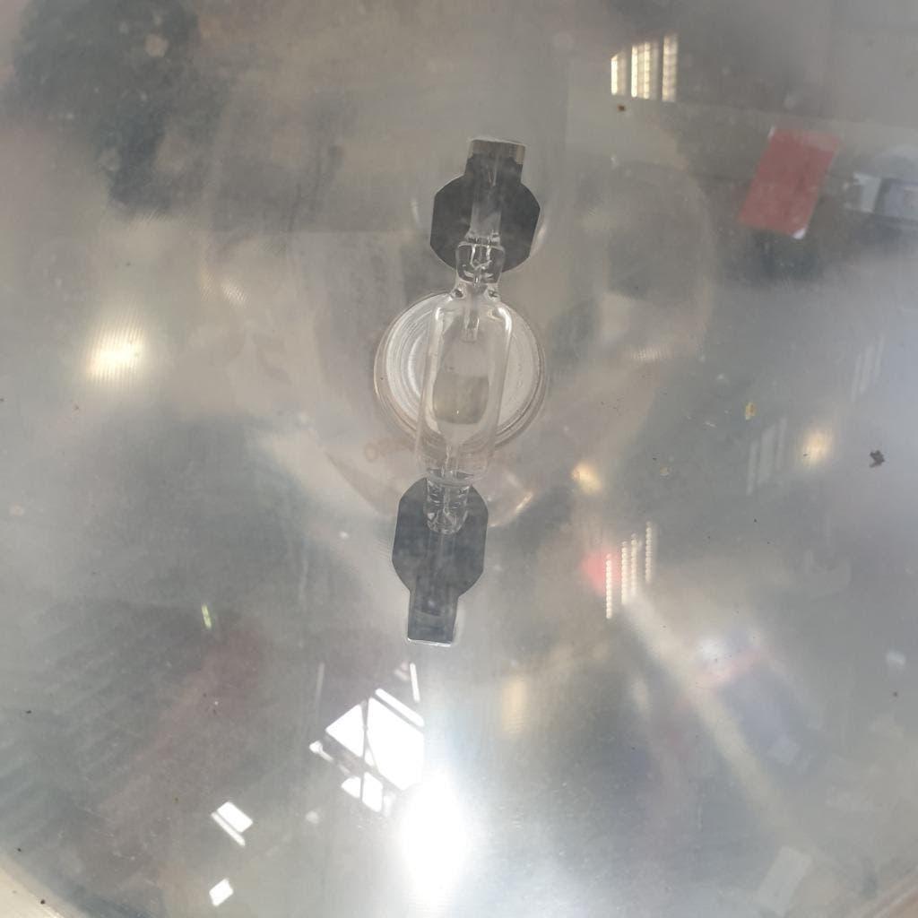 ouderwetse vierkante verlichting spot schijnwerper 150 watt, Huis en Inrichting, Ophalen of Verzenden, Nieuw, Metaal of Aluminium