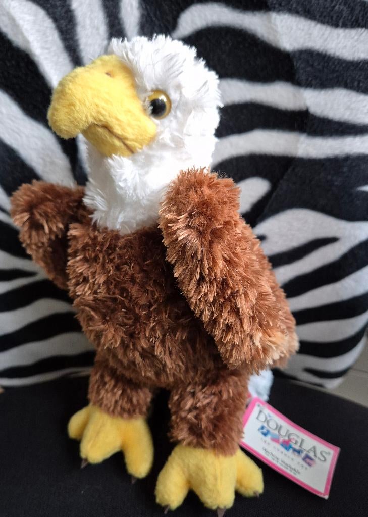 Adelaar (Bald Eagle) knuffel 22 cm hoog (Nieuw), Verzenden, Nieuw, Overige typen, Middelgroot (20 tot 80 cm)