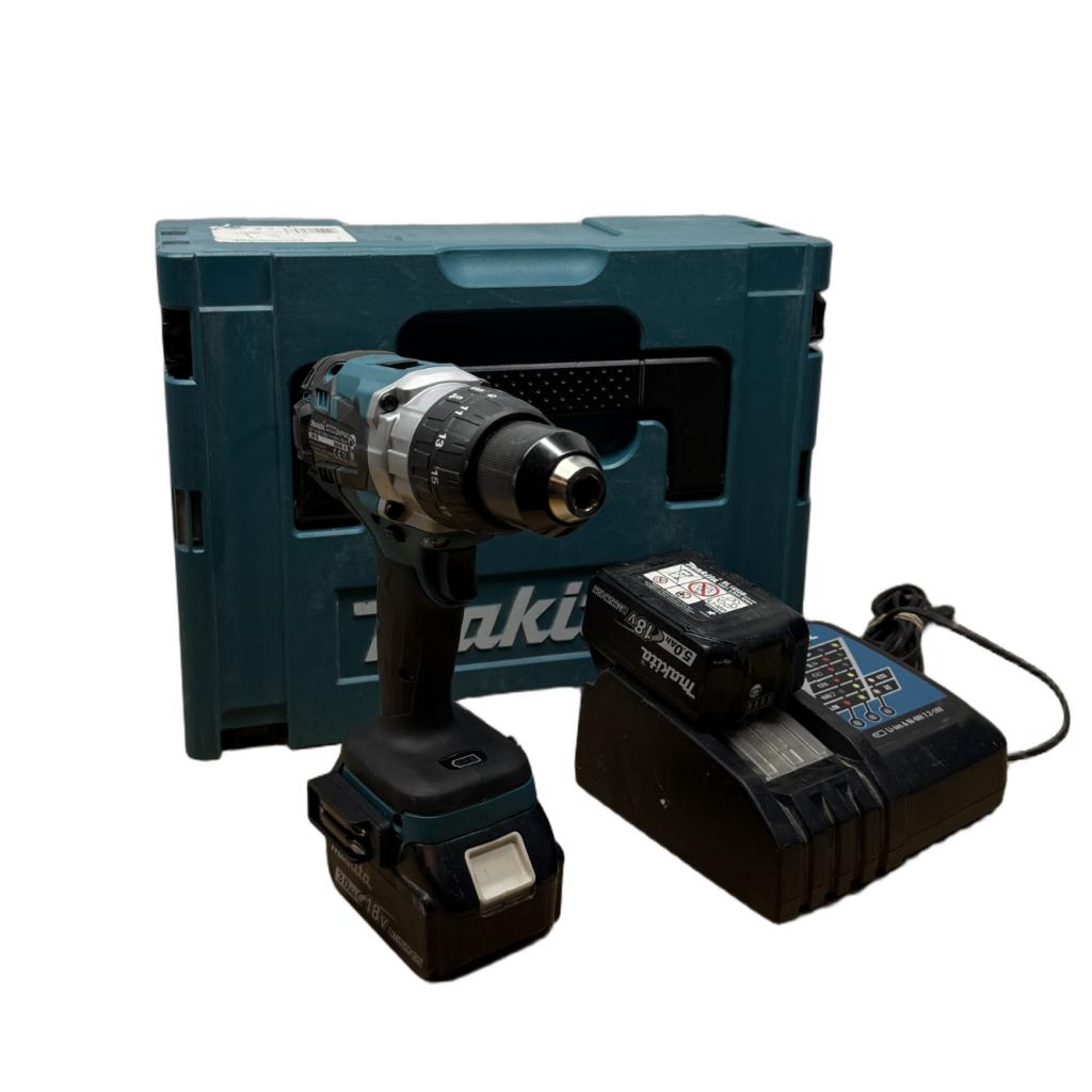 Makita DHP481 18V Accu Klopboor En Schroefmachine Met Koffer, Makita, Zo goed als nieuw, Support@makita.com, Makita Corporation, 3-11-8, Sumiyoshi-cho, 
Anjo, Aichi 446-8502
Japan