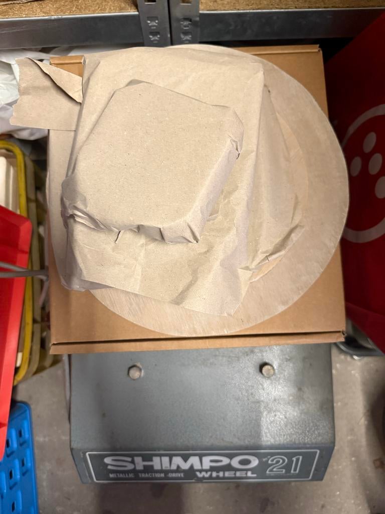 Shimpo 21 draaischijf met nieuw Shimpo Bat-System, Ophalen, Gebruikt