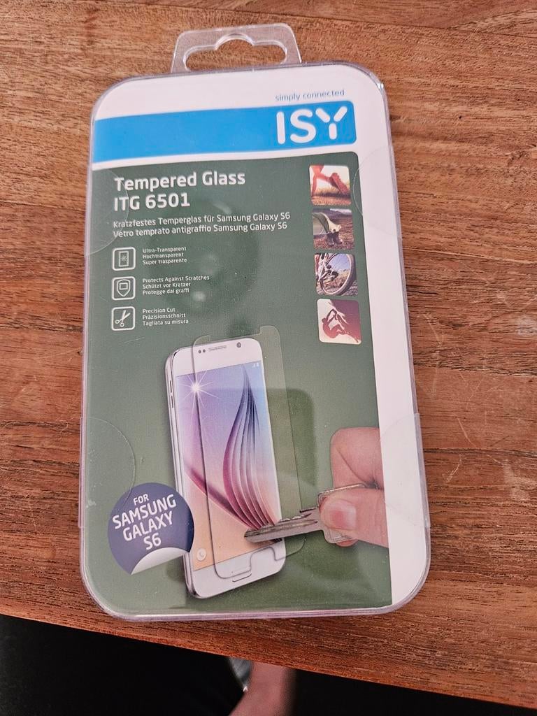 Glasplaatje telefoon Samsung Galaxy S6, Telecommunicatie, Mobiele telefoons | Samsung, 32 GB, Ophalen of Verzenden, Zwart