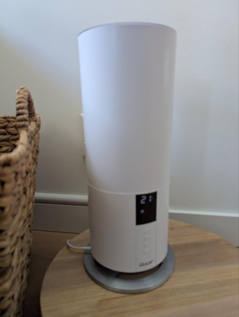 Duux Mini Beam 2 Ultrasone Luchtbevochtiger Wit + Filter, Ophalen, Zo goed als nieuw, Luchtbevochtiger