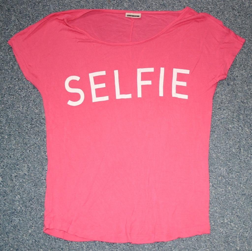 Roze Selfie Noisy May shirt, mt 164, nieuw, Noisy May, Meisje, Nieuw, Ophalen of Verzenden