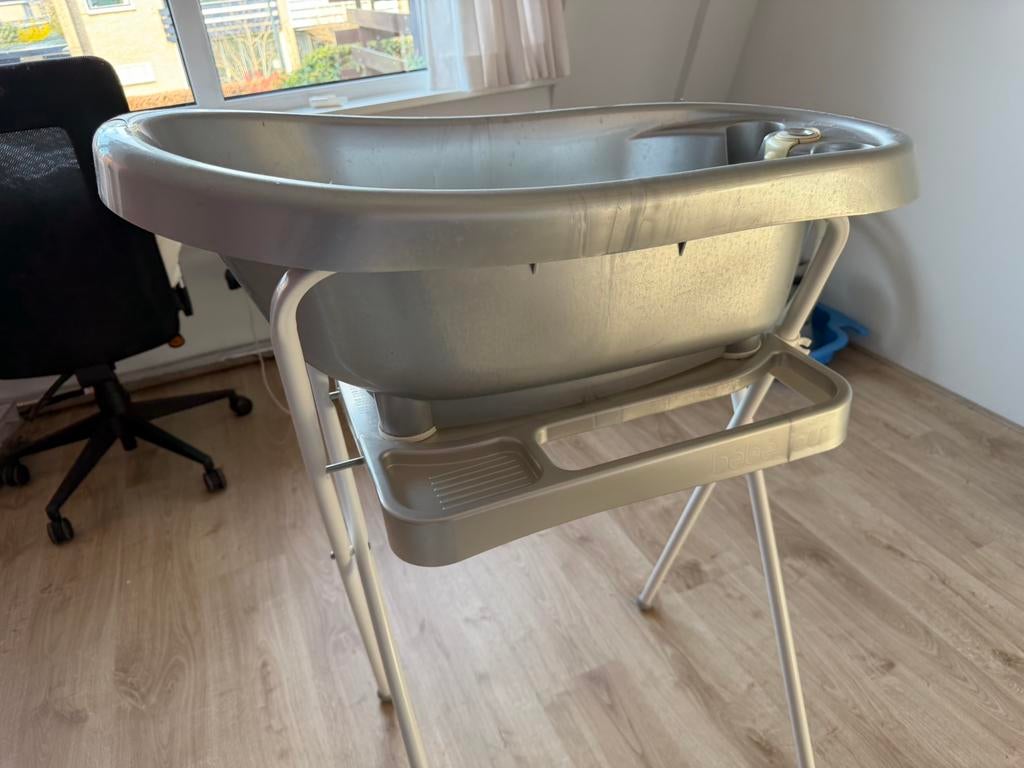 Baby badje en emmer incl staander, Ophalen, Gebruikt, Badje, Bébé-jou