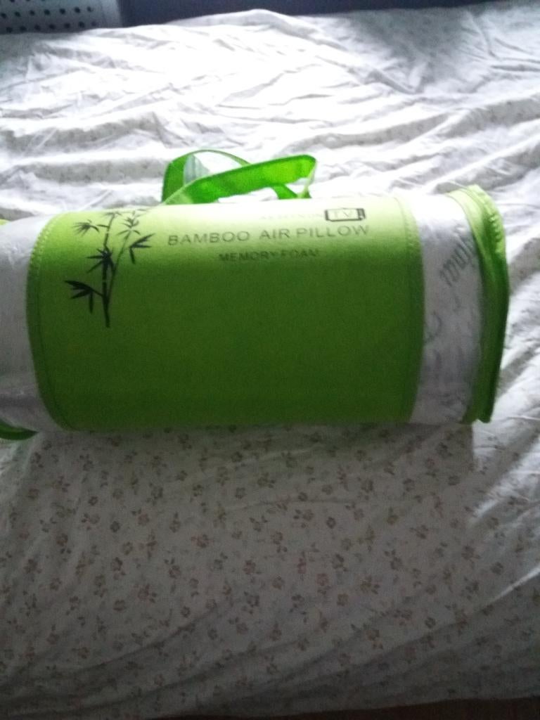 bamboe kussen, Eenpersoons, Wit, Nieuw, Ophalen of Verzenden