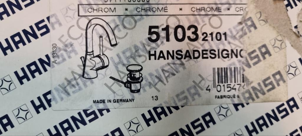 Hansgrohe  hansadesigno keuken/wastafel  kraan, Ophalen of Verzenden, Wit