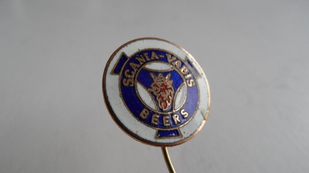 Scania -Vabis Beers oldtimertruck speld, geëmailleerd, Verzenden, Gebruikt, Merk, Speldje of Pin