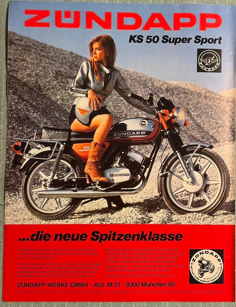 Advertentie 1978 Zündapp KS50 Super Sport, Verzenden, Zo goed als nieuw, Motoren
