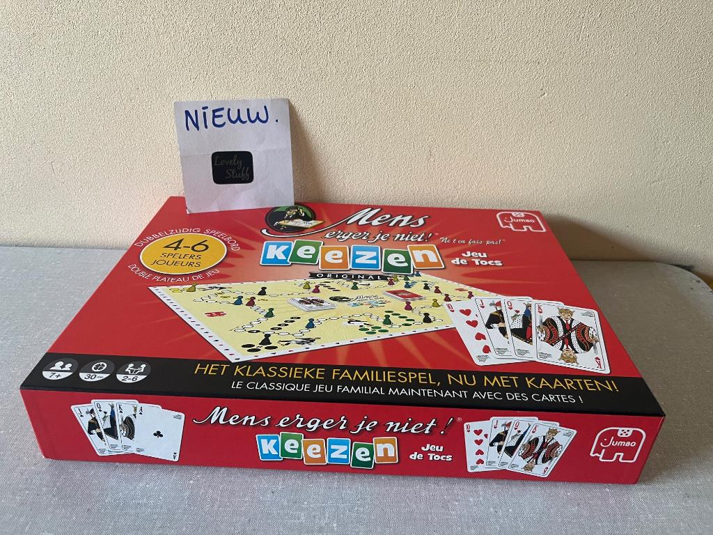 NIEUW mens erger je niet keezen / PESTEN kaartspel van JUMBO, Hobby en Vrije tijd, Gezelschapsspellen | Bordspellen, Nieuw, Een of twee spelers