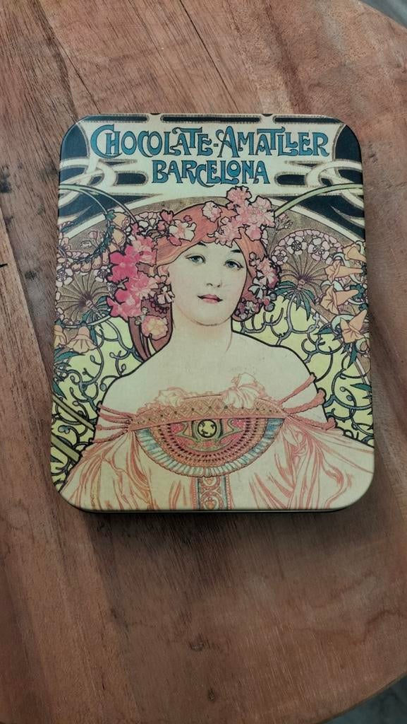 Alphonse Mucha Blikje, Ophalen of Verzenden, Gebruikt, Overige