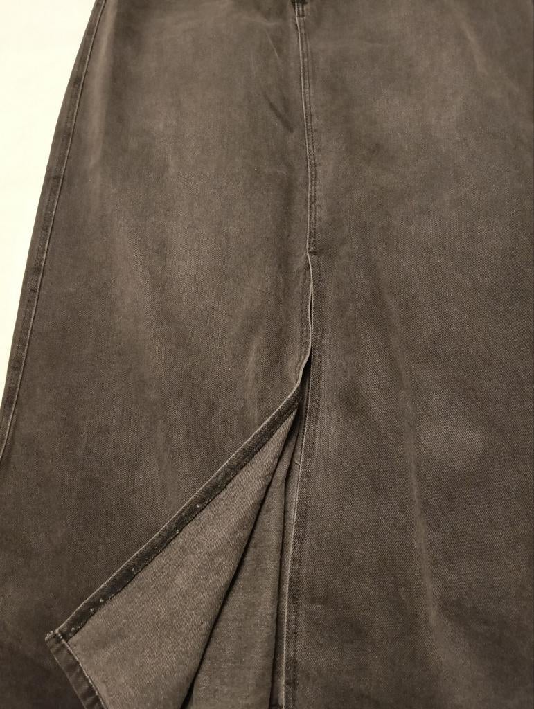 Spijkerrok, Kleding | Dames, Rokken, Ophalen of Verzenden, Zo goed als nieuw, Grijs, Onder de knie