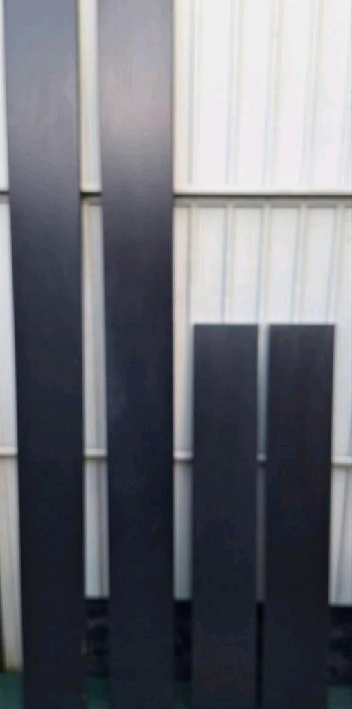 Auping Auronde zwart 200x120x35 cm, verhoogd hoofdbord, Ophalen, Strak modern, Gebruikt, Zwart