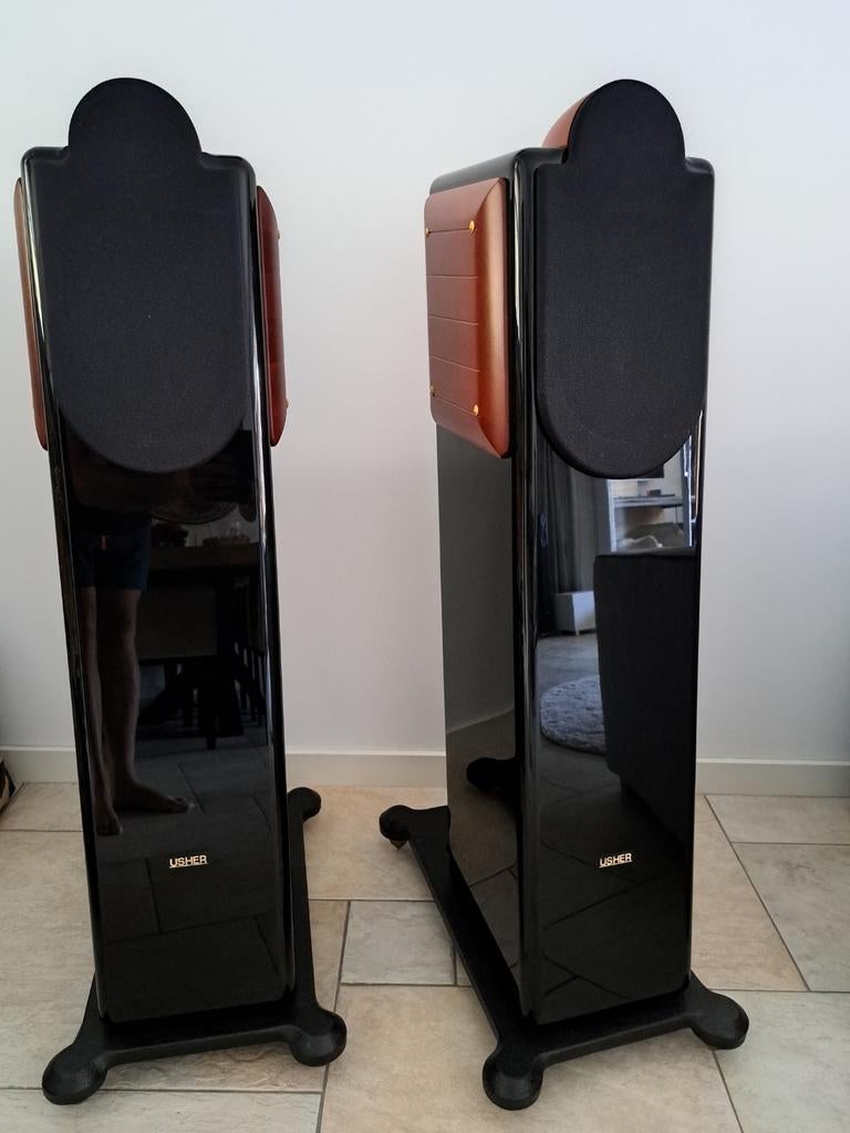 Usher luidsprekers, Audio, Tv en Foto, Luidsprekers, Zo goed als nieuw, 120 watt of meer, Front, Rear of Stereo speakers, Ophalen