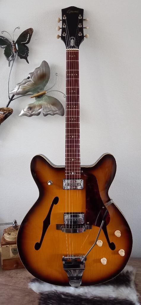 Egmond thinline gitaar Semi akoestische gitaar uit 1967, Ophalen of Verzenden, Zo goed als nieuw, Overige typen