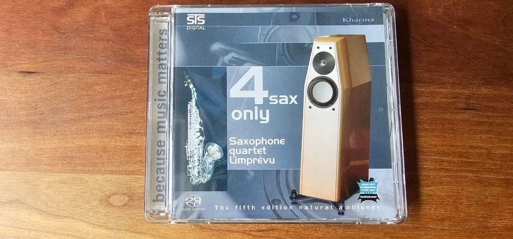 4 sax only Saxophone quartet l'imprevu STS DIGITAL SACD rare, Ophalen of Verzenden, Walkman