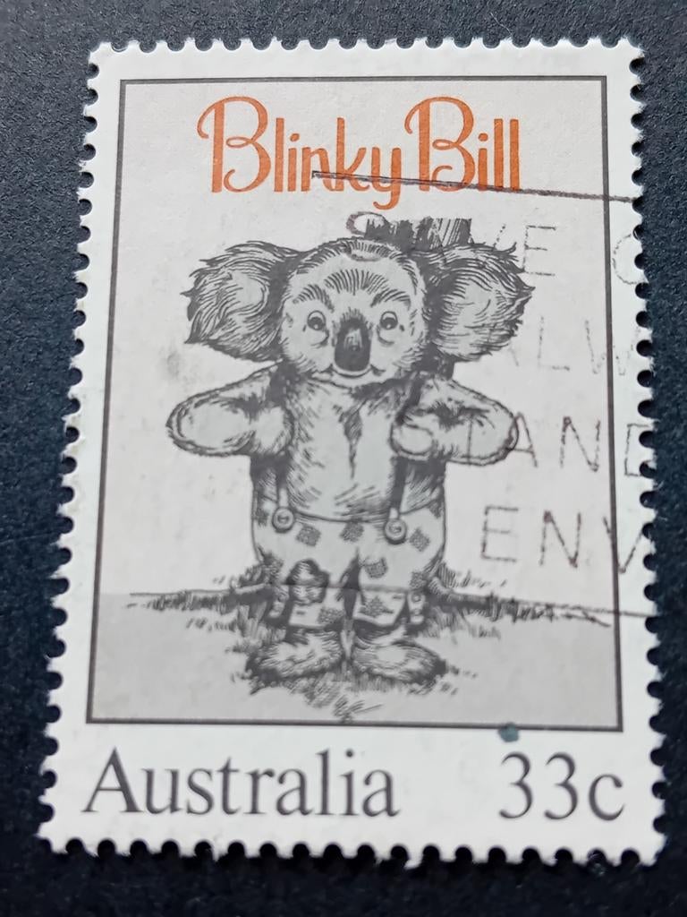 Australische postzegel Blinky Bill Koala 33c, Ophalen of Verzenden, 1980 tot heden