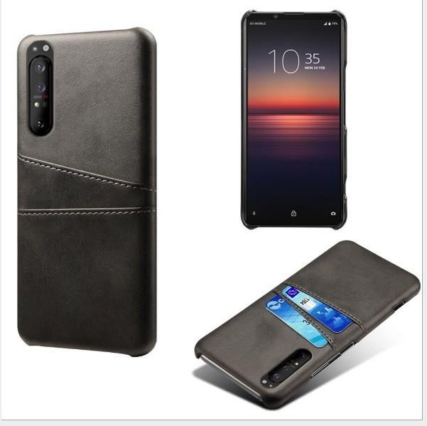 Backcover + Screenprotector voor Sony Xperia 1 II _ Zwart, Verzenden, Nieuw, Hoesje of Tasje