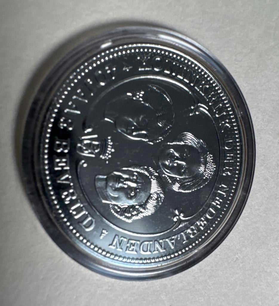 Nederland 40 Jaar Bevrijd Herdenkingsmunt 1945-1985, Ophalen of Verzenden, Koningin Beatrix, Overige waardes, Losse munt