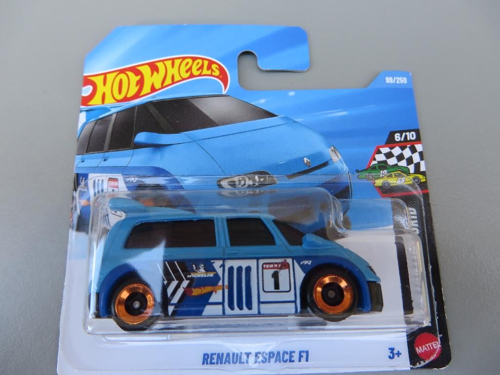 Hotwheels Renault Espace F1 blauw, Ophalen of Verzenden, Nieuw, Auto