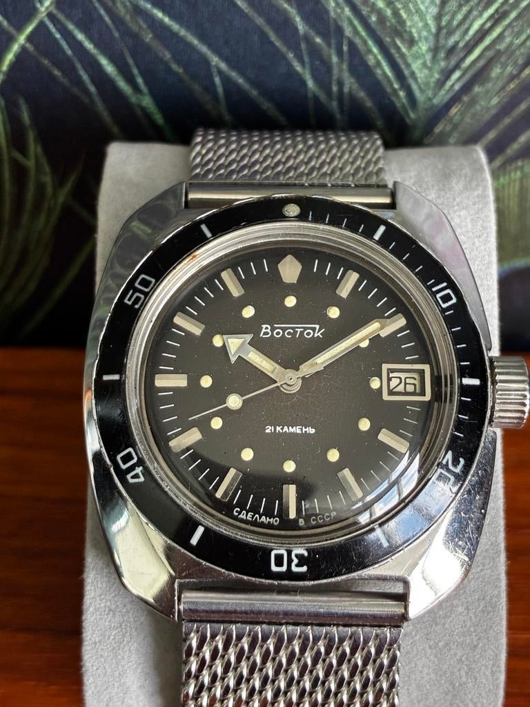 Unieke vintage Vostok Amphibia Ministerskie, USSR, Overige merken, Staal, Gebruikt, Staal