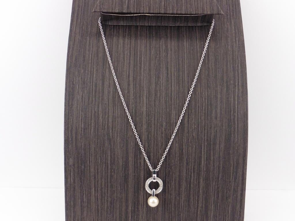 Zilveren Viventy collier met hanger                       Z9, Met strass, Gebruikt, Overige voorstellingen, .