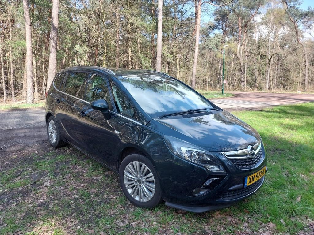 Opel zafira tourer 2016 groen, Automaat, Stoelverwarming, Leder, 103 pk