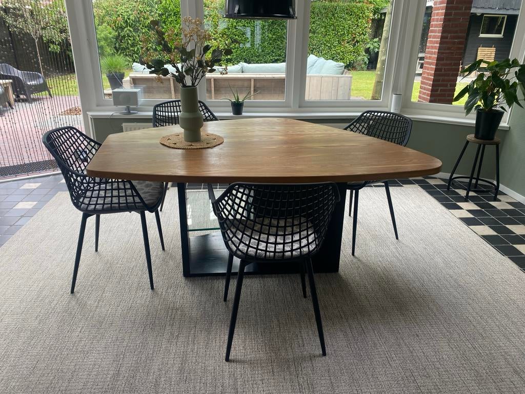 Tecta eettafel, organische vorm, Huis en Inrichting, Tafels | Eettafels, Gebruikt, 100 tot 150 cm, 150 tot 200 cm, Vijf personen of meer